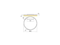 Da soffitto plafoniera Collezione esclusiva 01-2842 febe redo plafoniera led stile Moderna in offerta