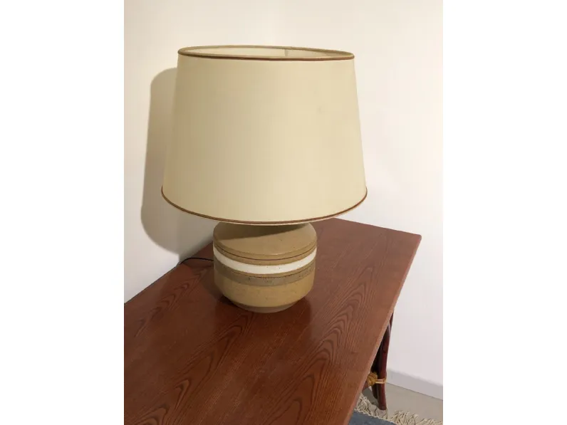Lampada da tavolo I tre Greta Ambra a prezzi outlet