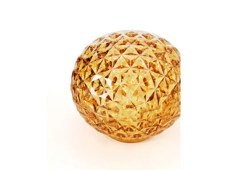 Lampada da tavolo Kartell Mini planet  Ambra a prezzi outlet