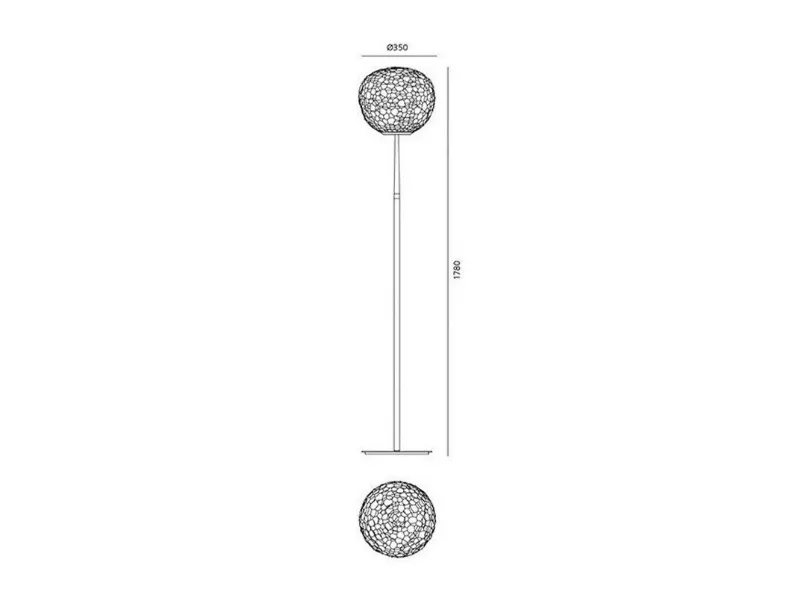 Lampada da terra Collezione esclusiva Meteorite artemide stile Moderno in offerta
