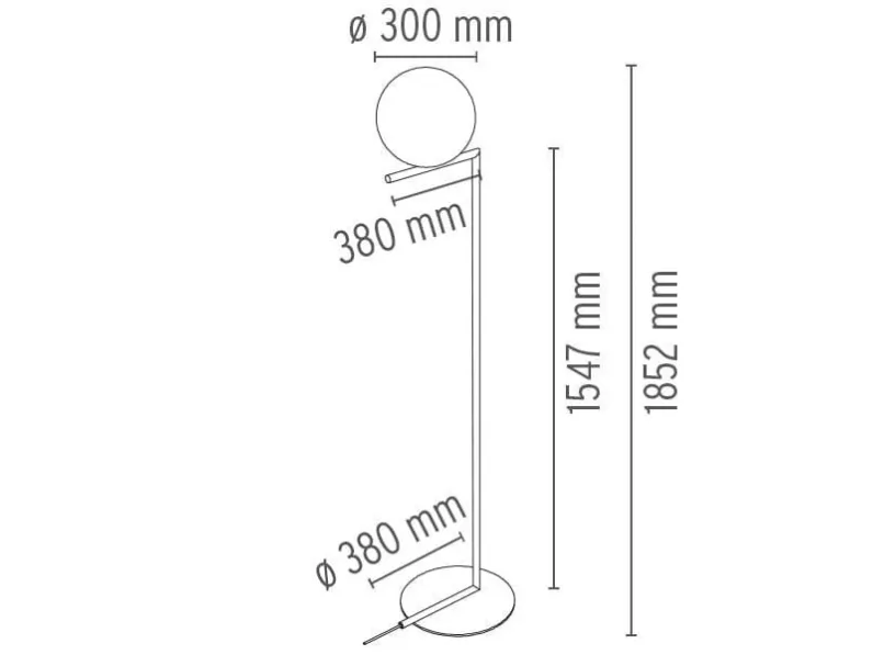 Lampada da terra Flos Flos IC Lights Floor 2 lampada da pavimento a  Barletta-Andria-Trani - Sconto 52%