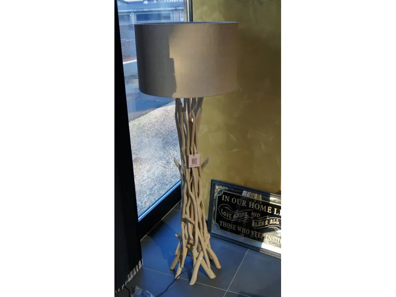 Lampada Lampada a piantana drift wood Ideal lux in OFFERTA OUTLET