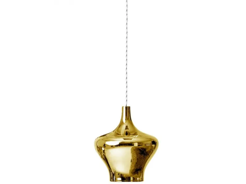 Lampada Studio italia design Lampada a sospensione in vetro soffiato oro lodes a PREZZI OUTLET