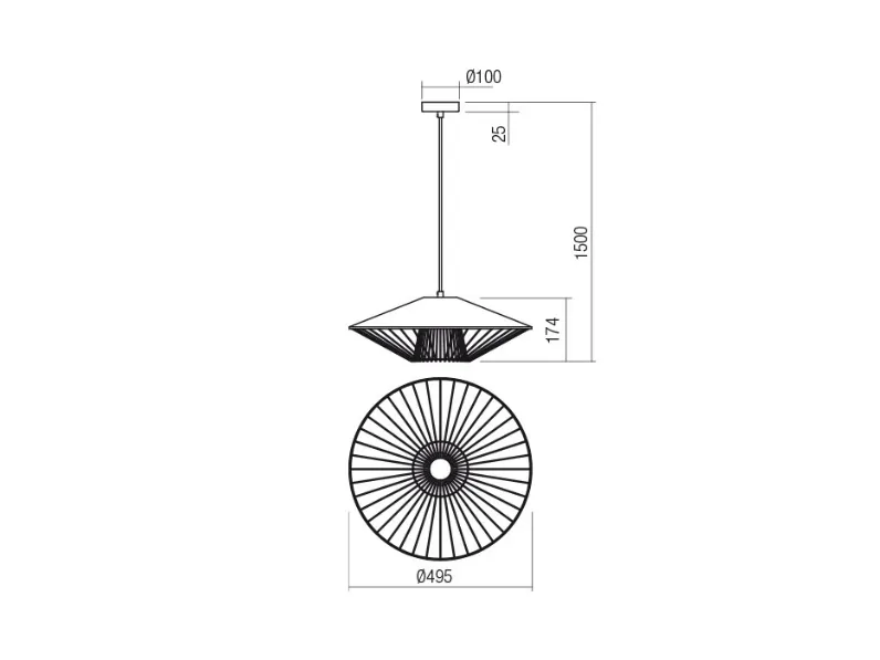 A sospensione Collezione esclusiva Grill 013009 sospensione redo Altri colori a prezzi outlet