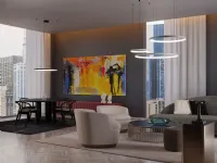 A sospensione Collezione esclusiva Orion redo sospensione led 58w stile Moderna a prezzi outlet