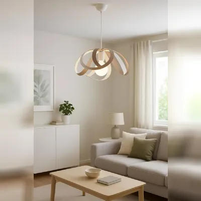 A sospensione stile Moderna Fiocco tortora leolux sospensione Collezione esclusiva scontato