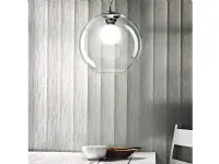 A sospensione in vetro Nemo trasparente d30 sospensione Collezione esclusiva a prezzo Outlet