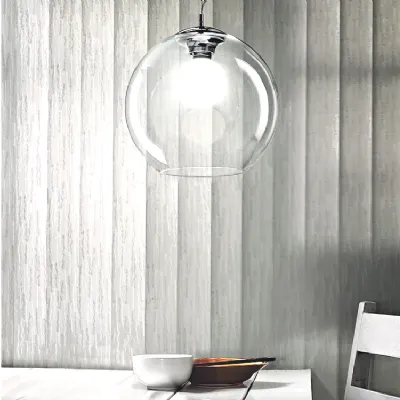 A sospensione in vetro Nemo trasparente d30 sospensione Collezione esclusiva a prezzo Outlet