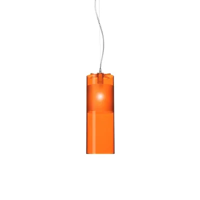 A sospensione stile Moderna Easy arancione sospensione Kartell in saldo
