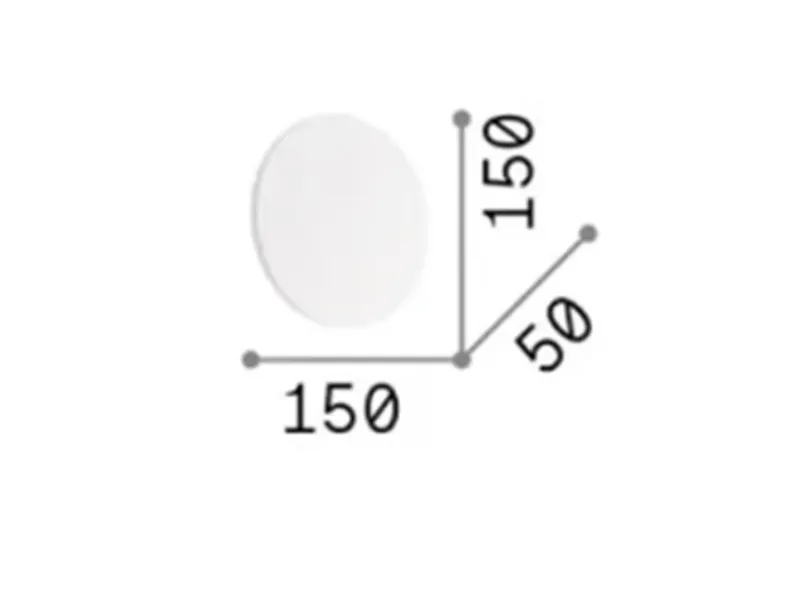 Lampada Cover round Ideal lux in OFFERTA OUTLET