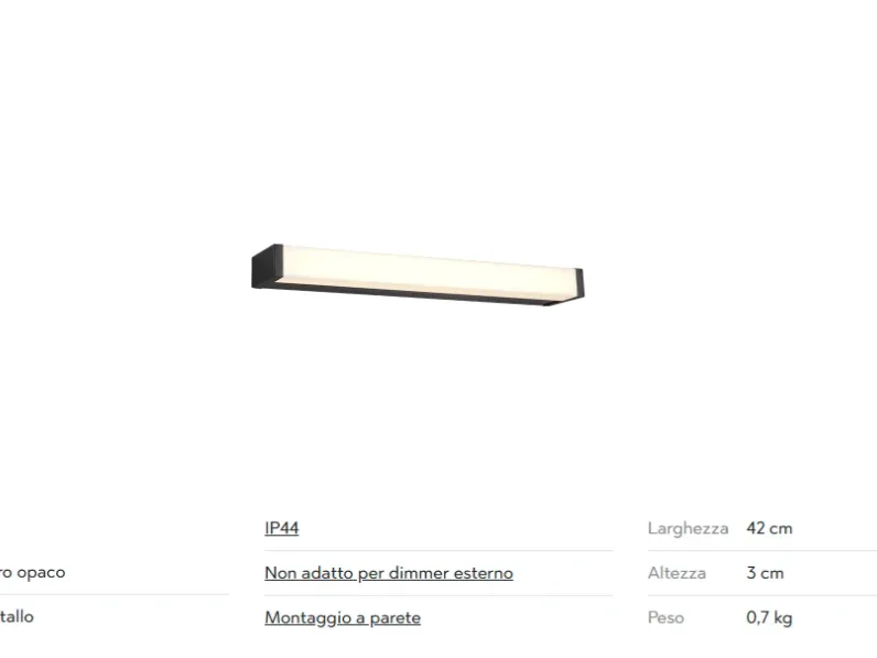 Da parete applique Fabio Artigianale a prezzo scontato 