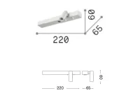 Da parete applique stile Moderna Bonne nuit 345499 lampada da parete Ideal lux scontato