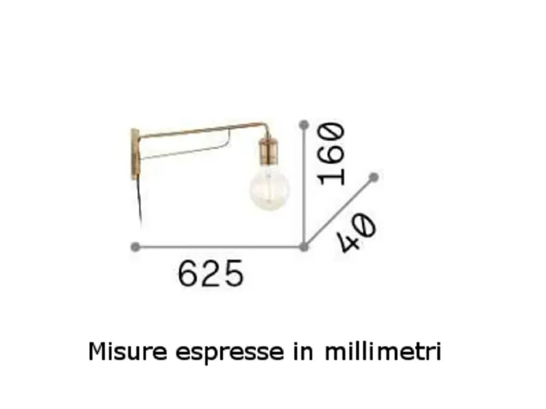Da parete applique Collezione esclusiva Triumph lampada da parete stile Moderna in offerta