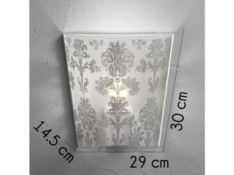 Da parete applique Emporium Cl429 babette applique decorata argento stile Moderna in offerta