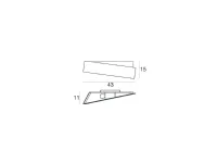 Da parete applique in metallo Zig zag 6986 lampada da parete Linea light a prezzo Outlet