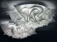 Da soffitto plafoniera in altro Veli mini couture plafoniera Slamp in Offerta Outlet