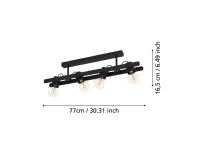 Da soffitto plafoniera stile Moderna  43847 plimsoll  lampada da soffitto Eglo scontato
