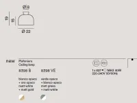 Da soffitto plafoniera stile Moderna Yelmo perenz lampda da soffitto Collezione esclusiva in offerta