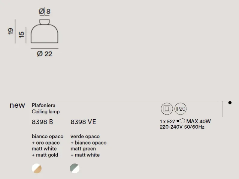 Da soffitto plafoniera stile Moderna Yelmo perenz lampda da soffitto Collezione esclusiva in offerta