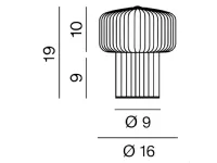 Da tavolo stile Moderna Otty 8508to  perenz lampada da tavolo Collezione esclusiva in offerta outlet