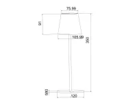 Da tavolo stile Design Lampada alea dulac fg fenicotteri Ideal lux scontato