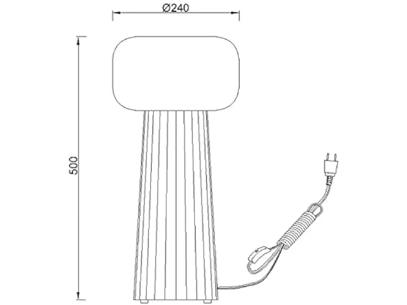 Lampada 7249  mantra faro lampada da tavolo nera Collezione esclusiva in OFFERTA OUTLET