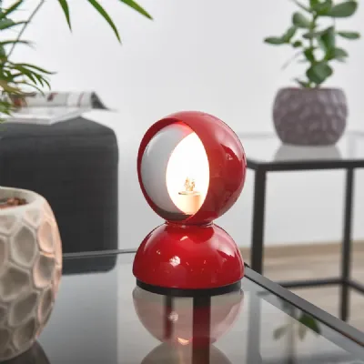 Da tavolo in metallo Eclisse rosso artemide lampada da tavolo Collezione esclusiva a prezzo scontato