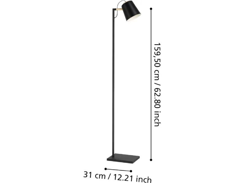 Da terra 43164 lacey  lampada da terra Eglo con uno sconto esclusivo