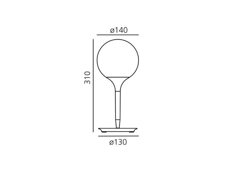 Da tavolo stile Moderna Castore 14 artemide  lampada da tavolo Collezione esclusiva a prezzi outlet