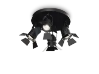 Da soffitto plafoniera stile Moderna Ciak pl4 plafoniera 4 luci Collezione esclusiva in saldo
