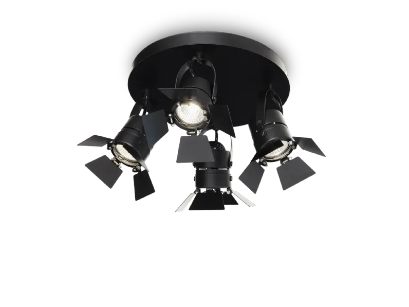 Da soffitto plafoniera stile Moderna Ciak pl4 plafoniera 4 luci Collezione esclusiva in saldo