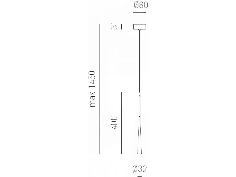 Lampada Dafne sp gea luce sospensione led Collezione esclusiva in OFFERTA OUTLET