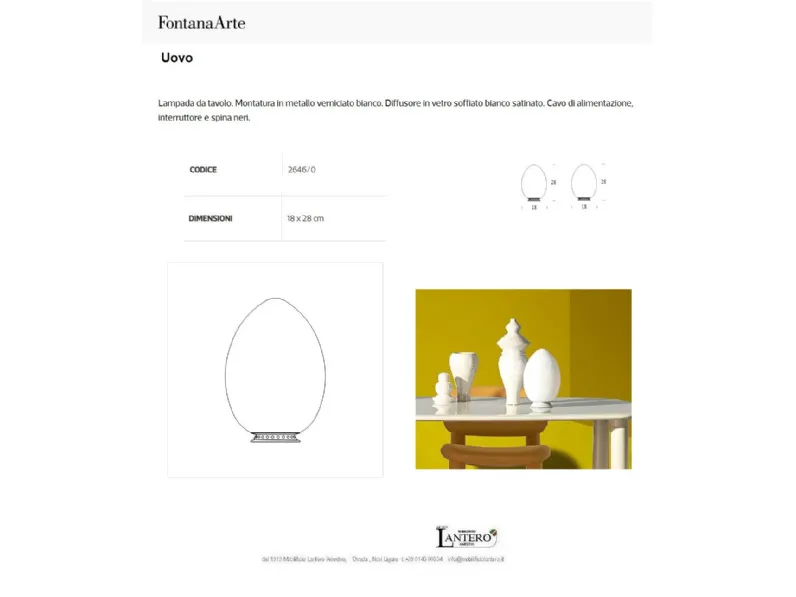 Da tavolo Uovo piccolo fontana arte Fontana arte con uno sconto esclusivo