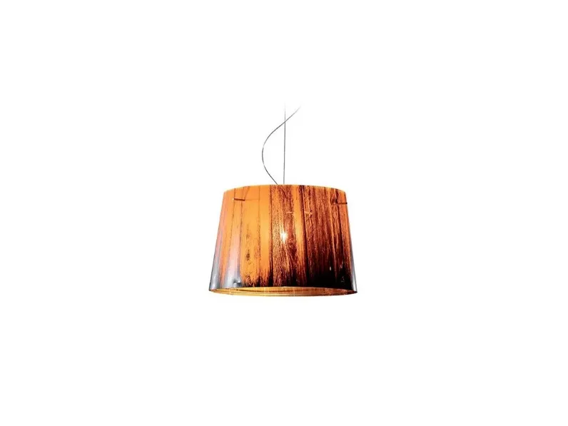 A sospensione stile Moderna Woody arancio lampada a sospensione Slamp in offerta