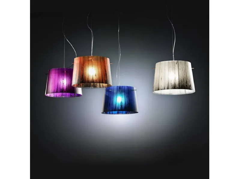 A sospensione stile Moderna Woody arancio lampada a sospensione Slamp in offerta