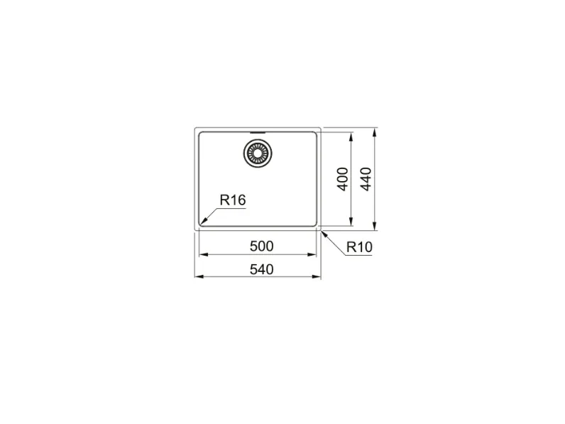 Lavello Mrx 110 50 Franke con forte sconto