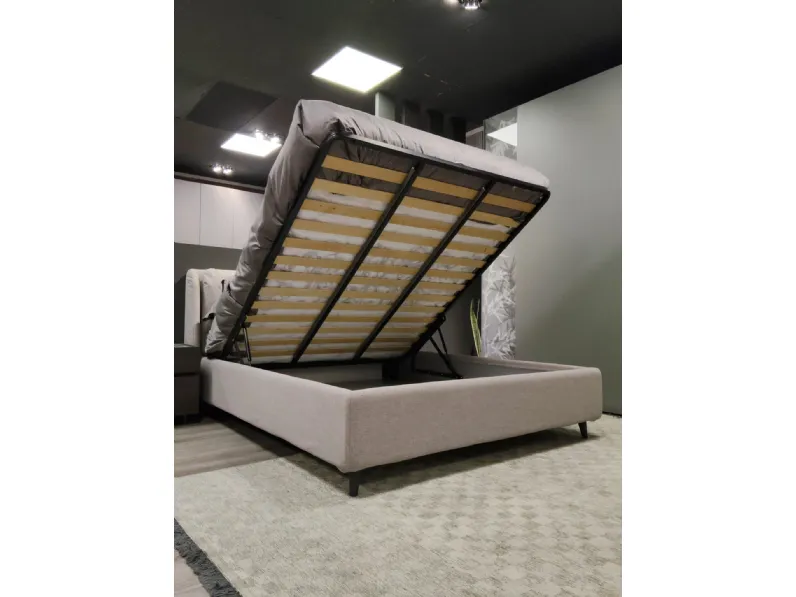 Letto moderno con contenitore Nevis rimar Artigianale a prezzo scontato