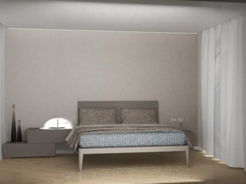 Letto moderno Letto spillo e comodini people Pianca con un ribasso del 26%