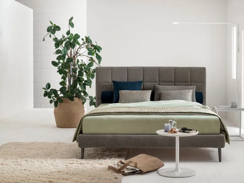 Letto matrimoniale con contenitore Victor trapuntato V&nice a prezzo ribassato