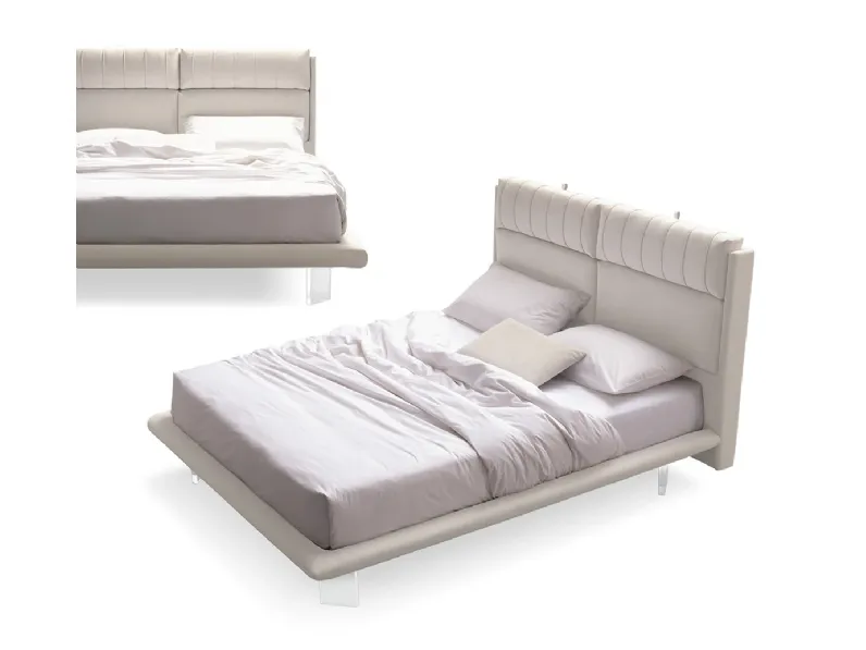 Letto imbottito modello Letto matrimoniale ad di Artigianale scontato 40%