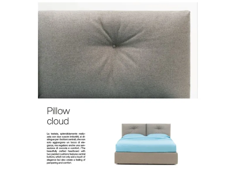 Letto moderno Letto mod haumea Artigianale scontato 40%