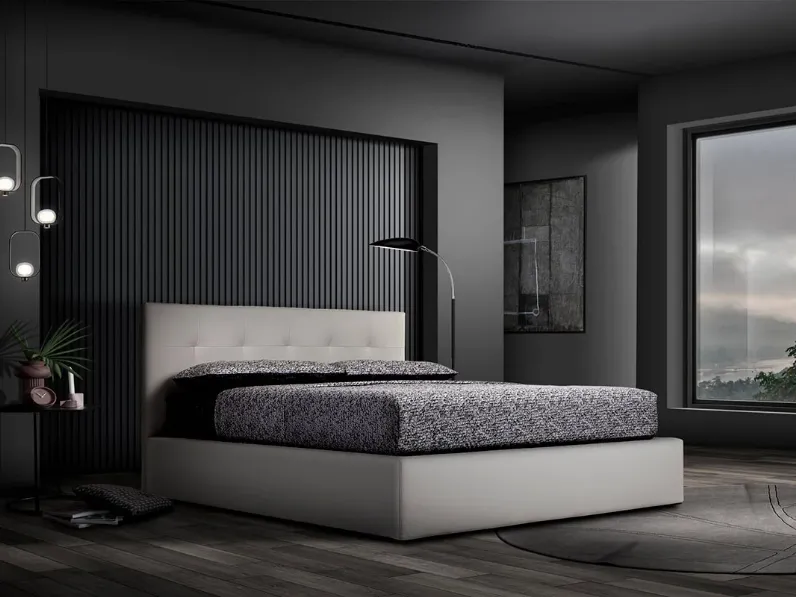 Letto matrimoniale moderno Desi Gamma a prezzo scontato