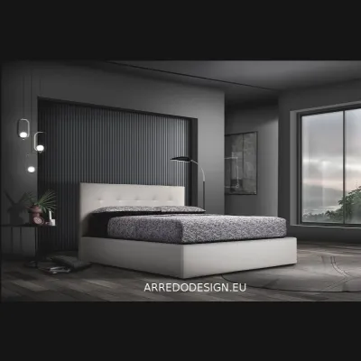 Letto matrimoniale moderno Desi Gamma a prezzo scontato