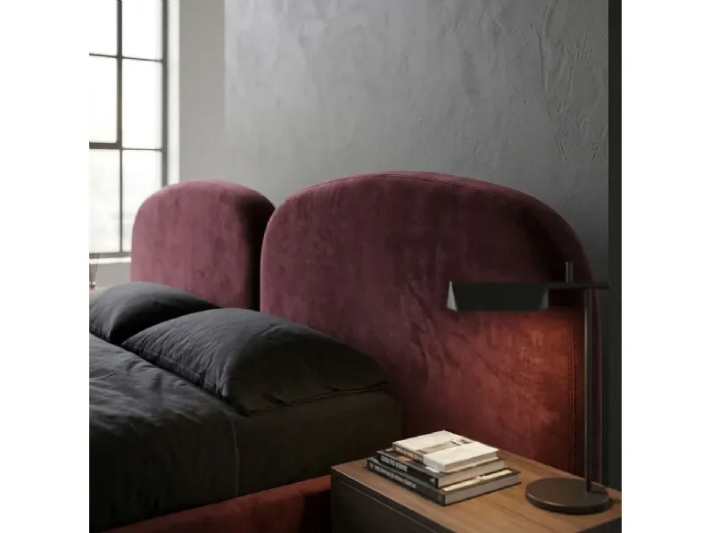 Letto Aura bordeaux Collezione esclusiva a PREZZI OUTLET