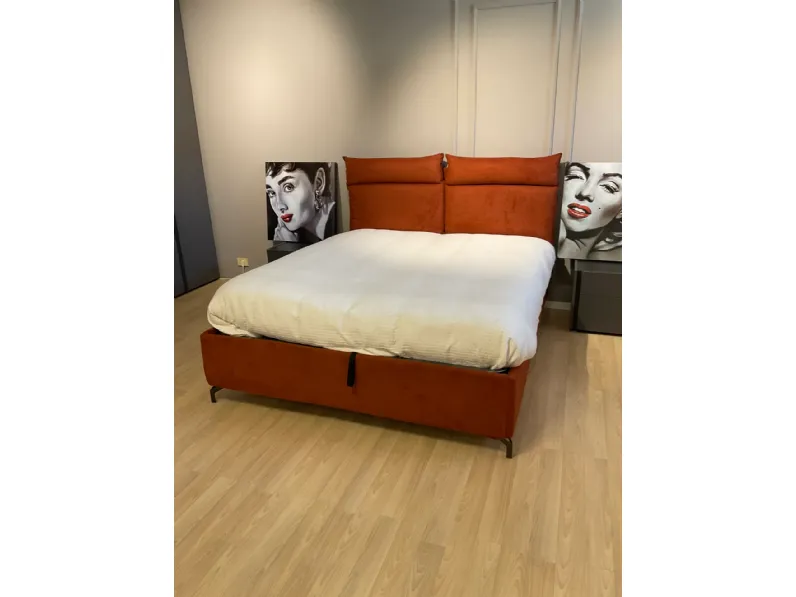 Letto moderno Avana Diva design scontato 50%