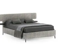 Letto imbottito con contenitore Berge' V&nice a prezzo scontato