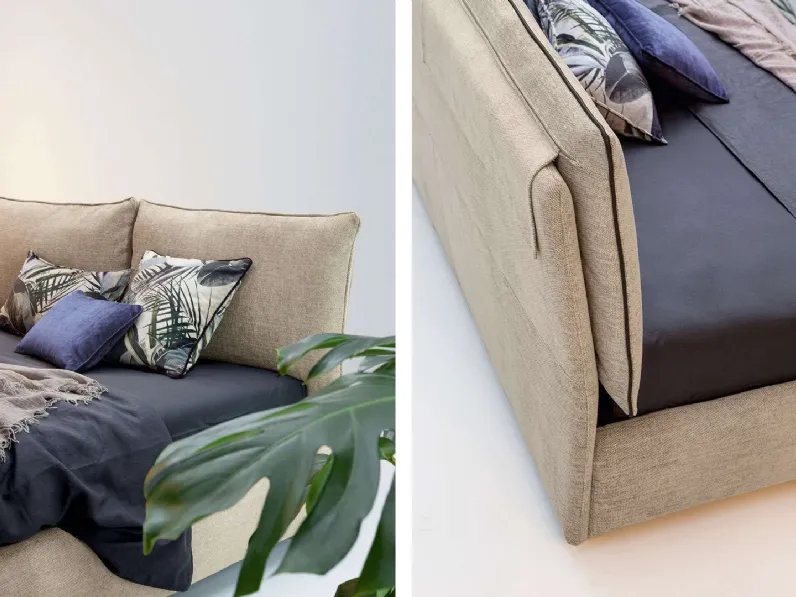 Letto moderno con contenitore Blanca Twils a prezzo scontato