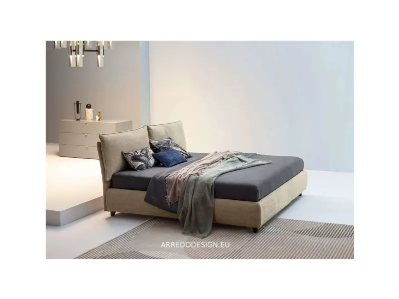 Letto moderno con contenitore Blanca Twils a prezzo scontato
