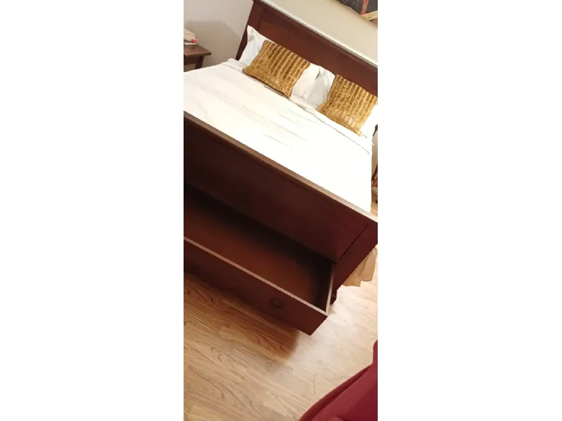 Letto in legno con cassetti Barca Zilio a prezzo ribassato