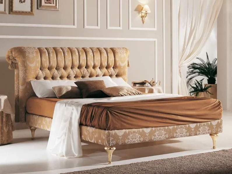Letto imbottito modello Letto matrimoniale veneziano 2 versioni di Md work scontato 43%